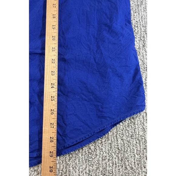 Polo Ralph Lauren Mens Short Sleeve Button Up Bright Blue Size XL Green Pony - Picture 6 of 6